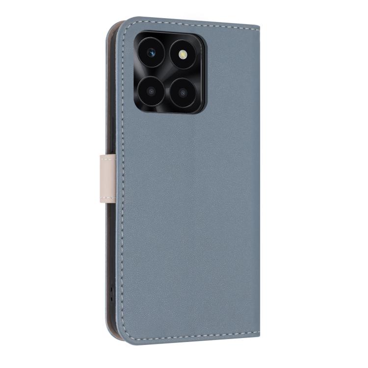 For Honor X6c 4G Metal Bow Leather Phone Case with Hand Strap