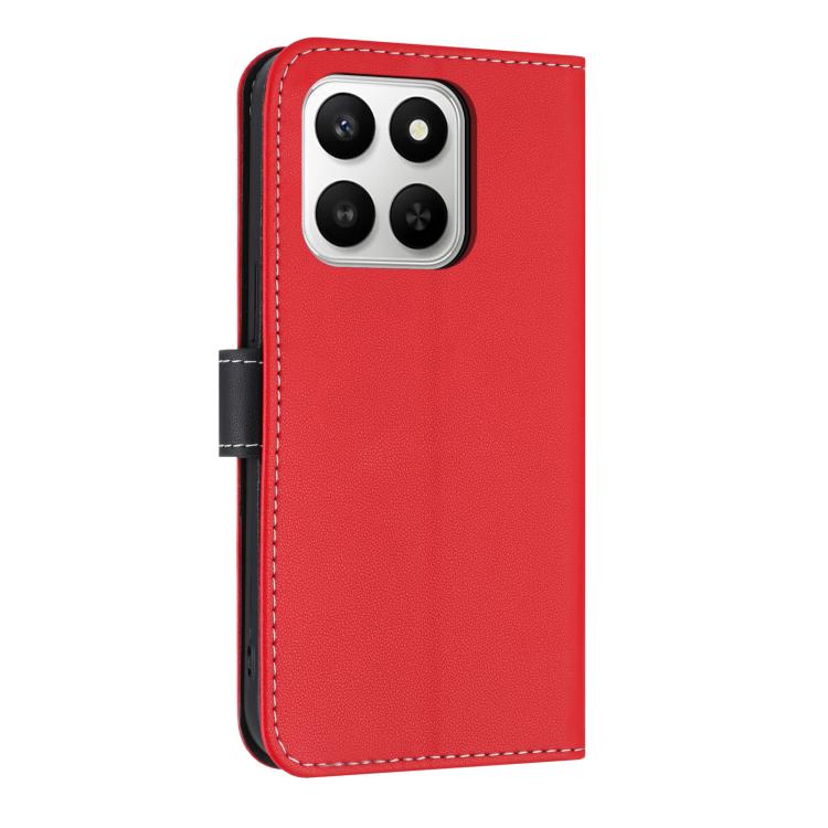 For Honor 400 Smart 5G Metal Bow Leather Phone Case with Hand Strap
