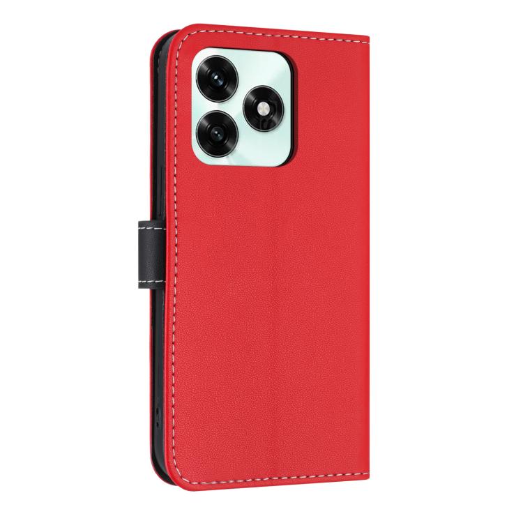 For Honor X5c Plus Metal Bow Leather Phone Case with Hand Strap