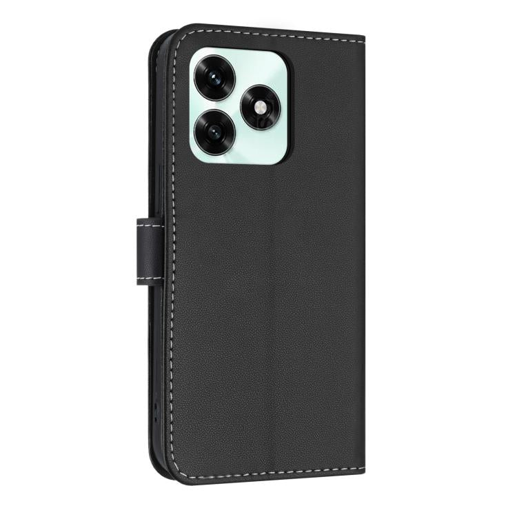 For Honor X5c Plus Metal Bow Leather Phone Case with Hand Strap