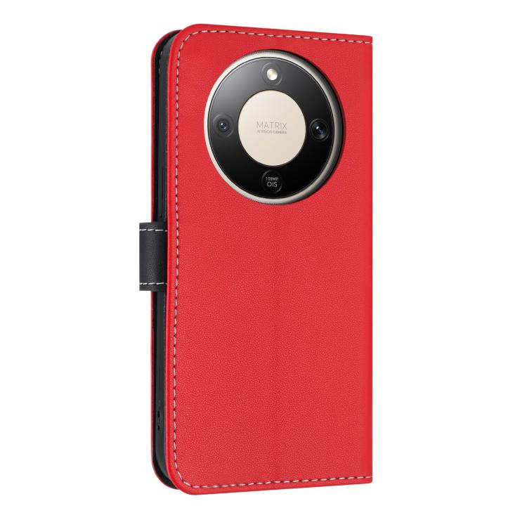 For Honor X9d 5G / X70 5G Metal Bow Leather Phone Case with Hand Strap