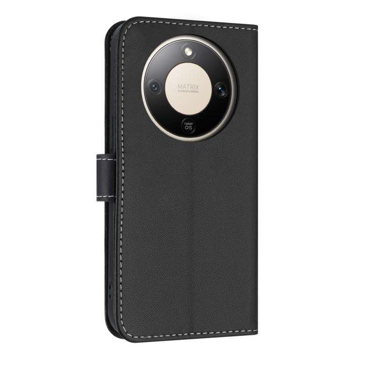 For Honor X9d 5G / X70 5G Metal Bow Leather Phone Case with Hand Strap