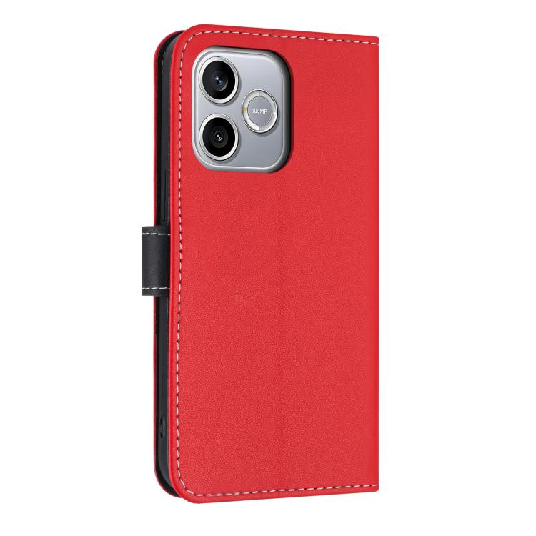 For Honor 600 Lite Global Metal Bow Leather Phone Case with Hand Strap