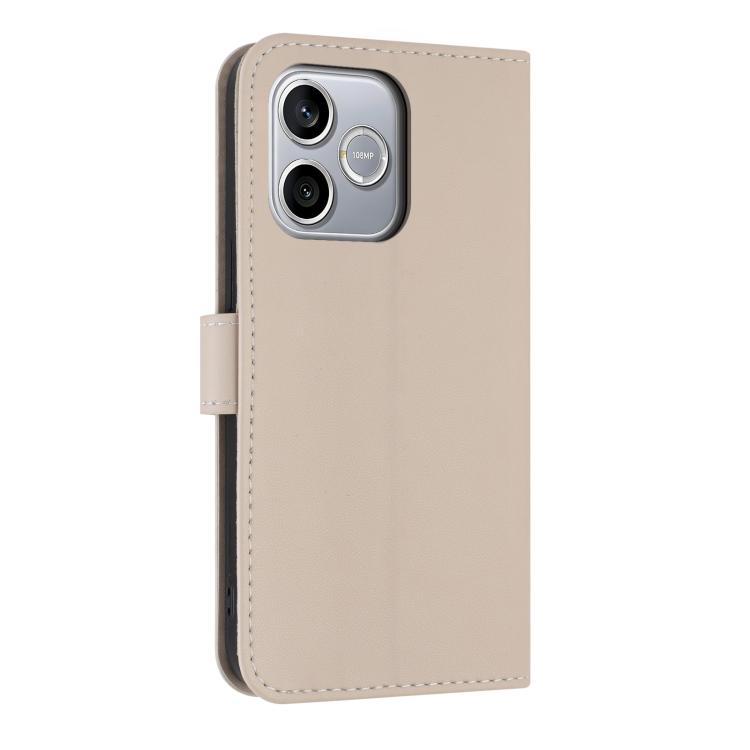 For Honor 600 Lite Global Metal Bow Leather Phone Case with Hand Strap