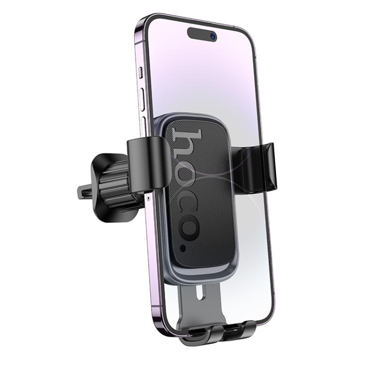 hoco H80 Vista Air Outlet Gravity Car Phone Holder - Black Grey