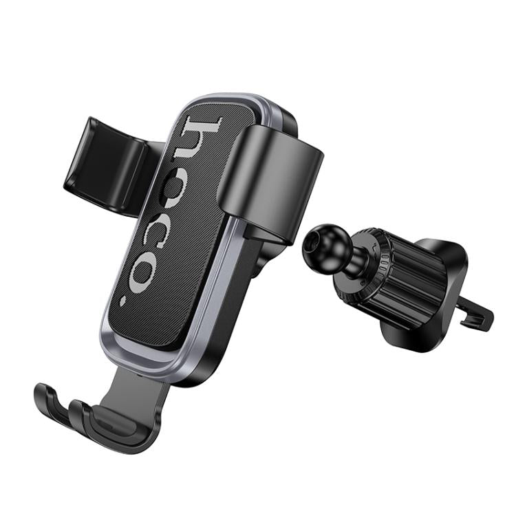 hoco H80 Vista Air Outlet Gravity Car Phone Holder - Black Grey
