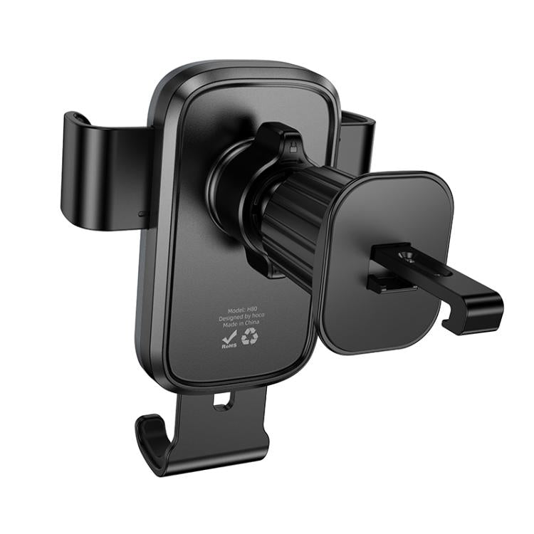 hoco H80 Vista Air Outlet Gravity Car Phone Holder - Black Grey