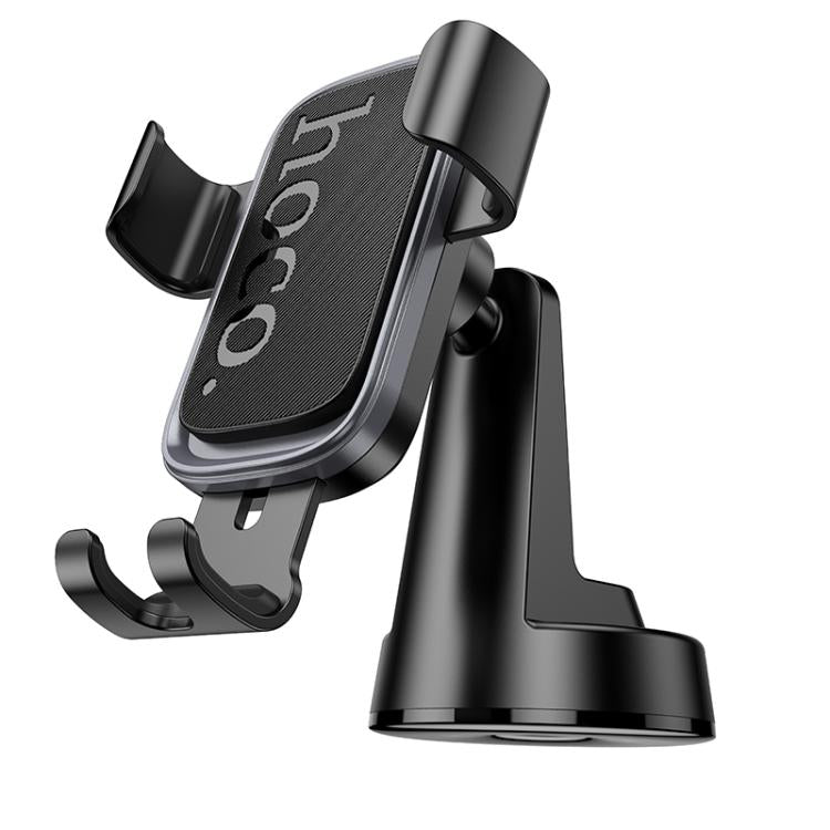 hoco H81 Vista Center Console Gravity Car Phone Holder - Black Grey