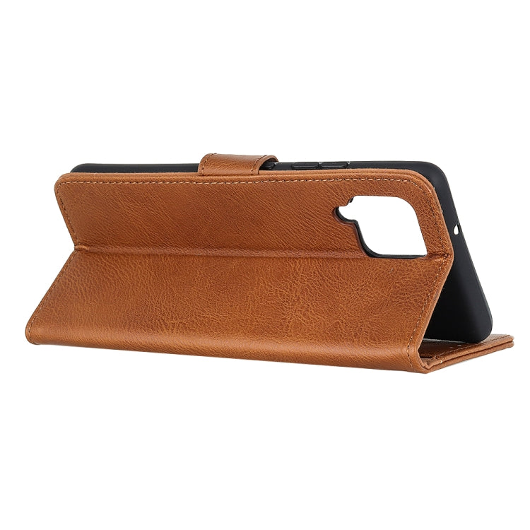 For Samsung Galaxy A42 5G KHAZNEH Cowhide Texture Horizontal Flip Leather Case with Holder & Card Slots & Wallet