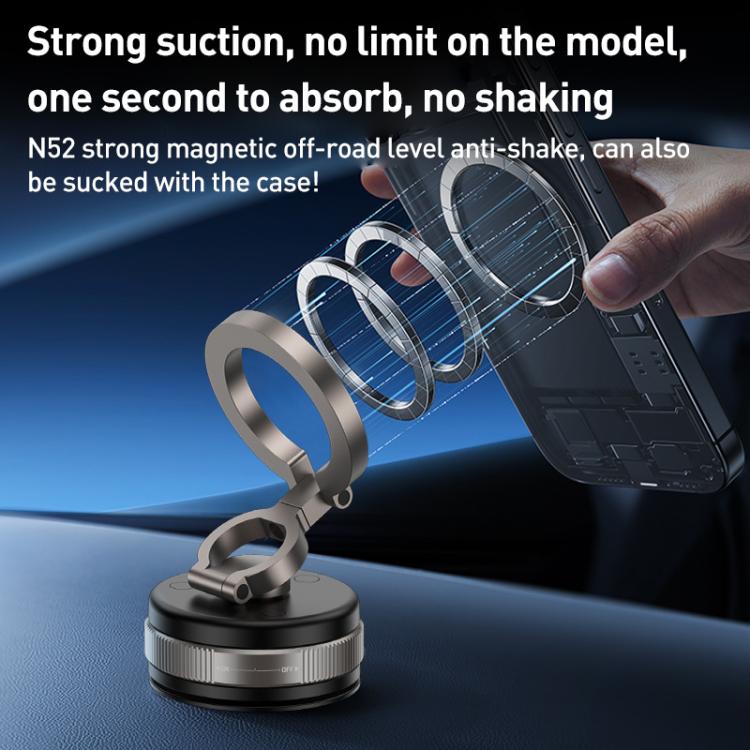 D1X Vacuum Magnetic 360 Degree Rotating Car Holder - Tarnish