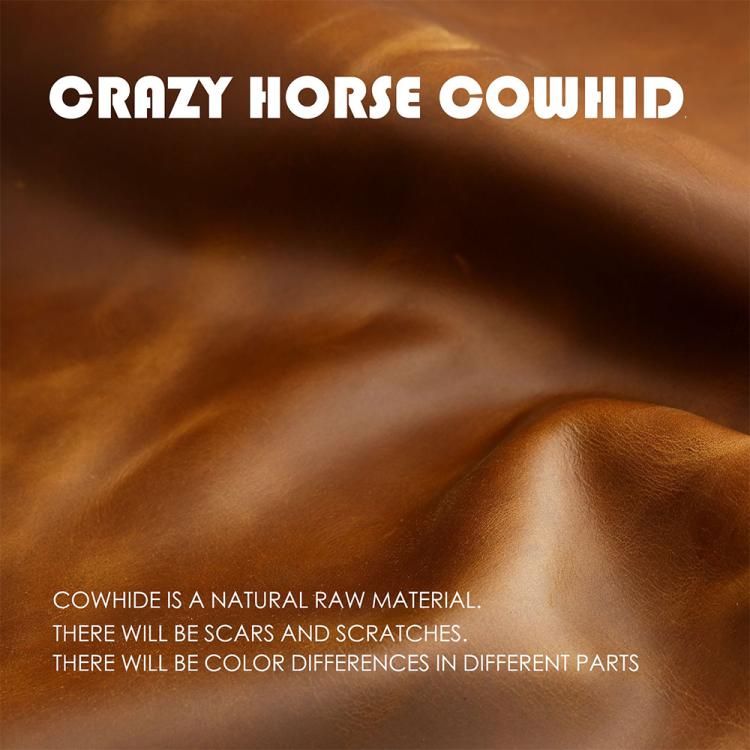 For Volvo XC60 / XC90 / S90 5-button C046 Crazy Horse Cowhide Car Key Protection Cover