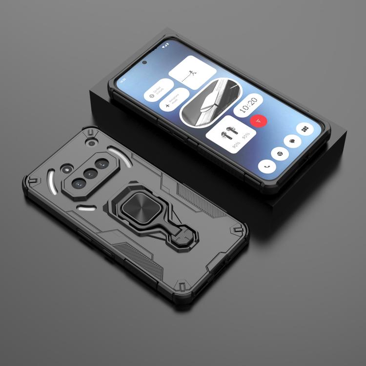 For Nothing Phone 3a Metal Kickstand TPU Hybrid PC Phone Case