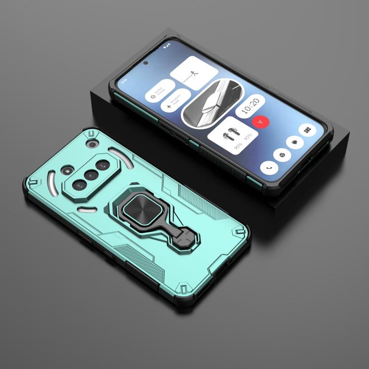 For Nothing Phone 3a Metal Kickstand TPU Hybrid PC Phone Case