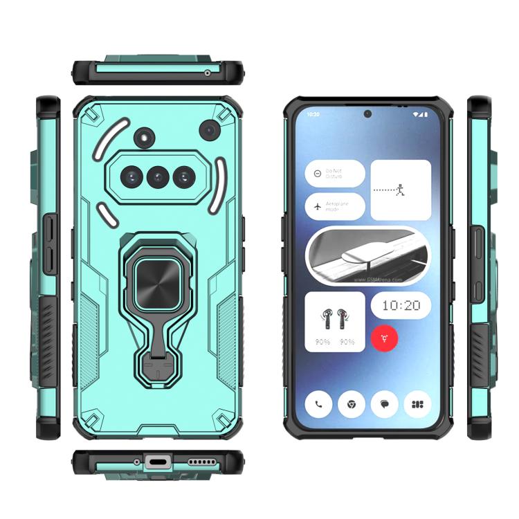 For Nothing Phone 3a Metal Kickstand TPU Hybrid PC Phone Case