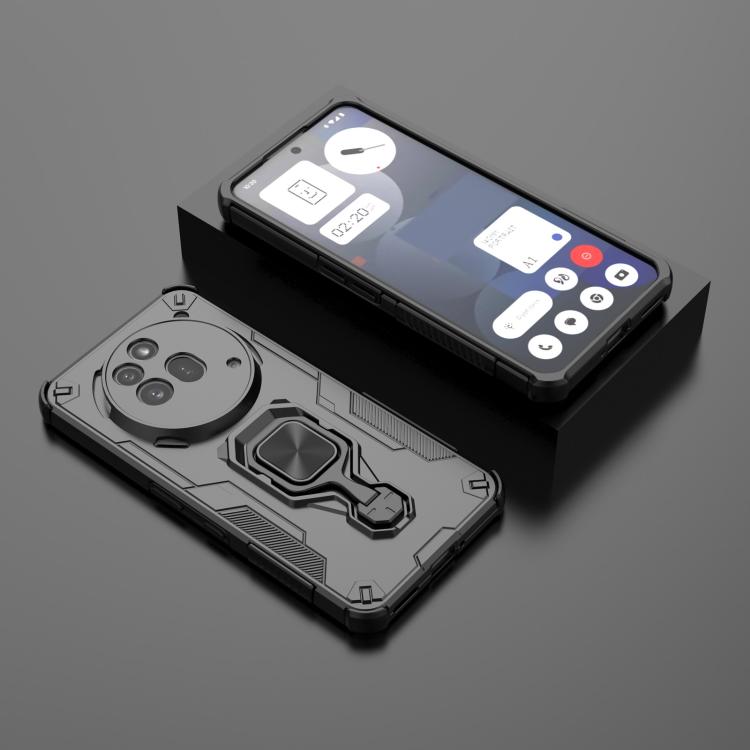 For Nothing Phone 3a Pro Metal Kickstand TPU Hybrid PC Phone Case