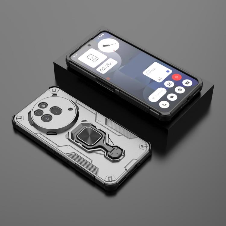 For Nothing Phone 3a Pro Metal Kickstand TPU Hybrid PC Phone Case