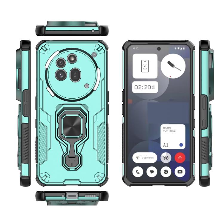 For Nothing Phone 3a Pro Metal Kickstand TPU Hybrid PC Phone Case
