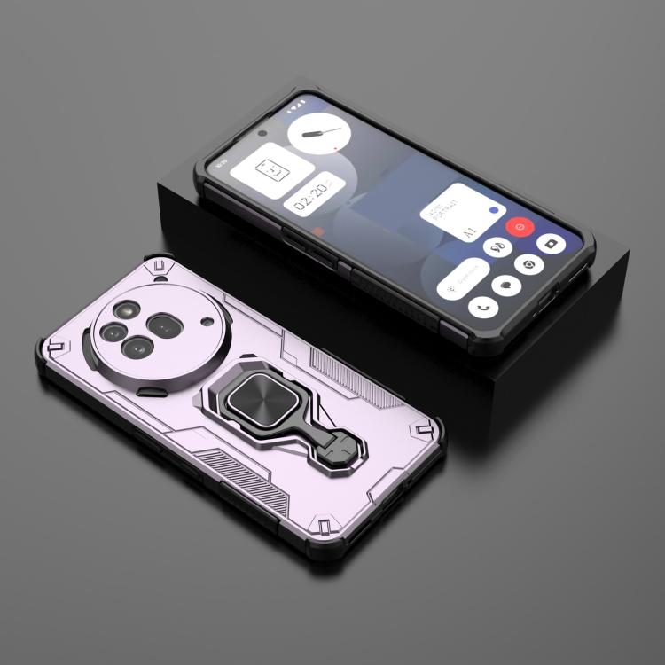For Nothing Phone 3a Pro Metal Kickstand TPU Hybrid PC Phone Case