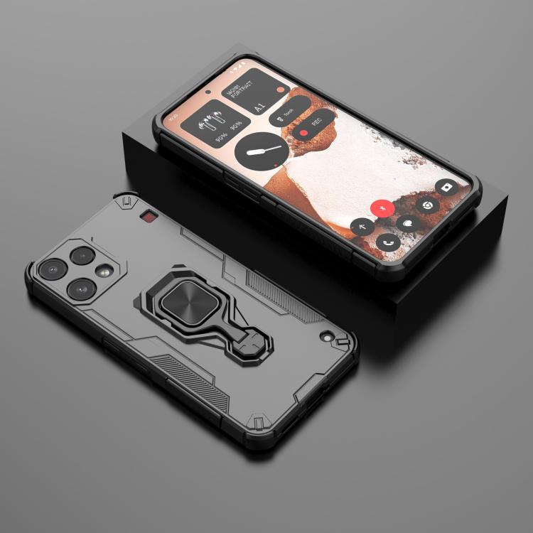 For Nothing Phone 3a Lite Metal Kickstand TPU Hybrid PC Phone Case