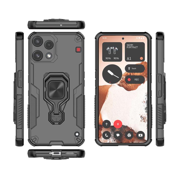 For Nothing Phone 3a Lite Metal Kickstand TPU Hybrid PC Phone Case