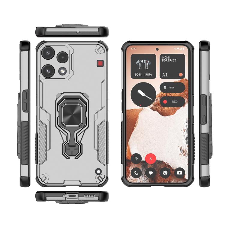 For Nothing Phone 3a Lite Metal Kickstand TPU Hybrid PC Phone Case