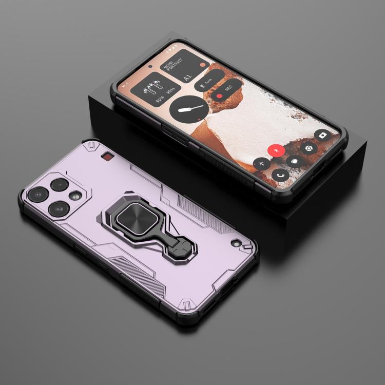 For Nothing Phone 3a Lite Metal Kickstand TPU Hybrid PC Phone Case