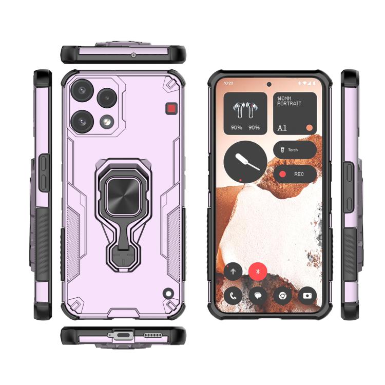 For Nothing Phone 3a Lite Metal Kickstand TPU Hybrid PC Phone Case