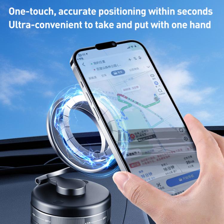 S11 Multifunctional Suction Cup Folding Car Phone Holder - Tarnish