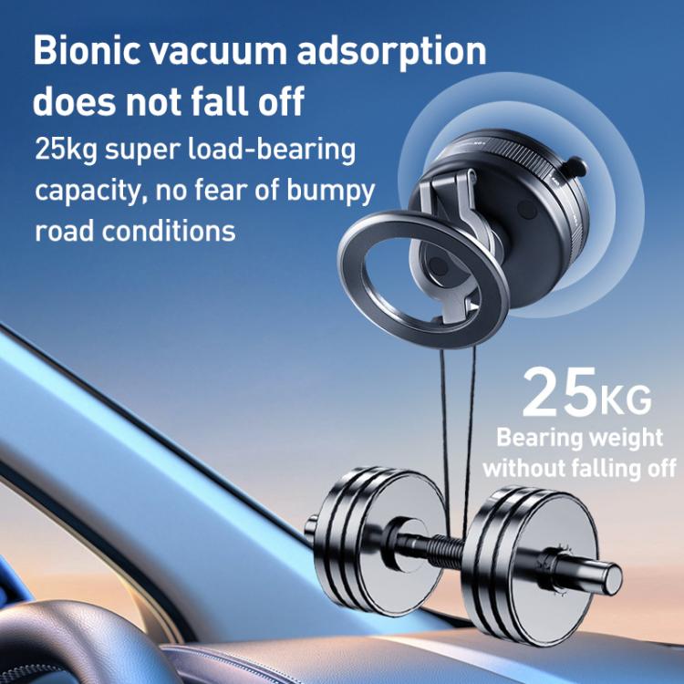 S11 Multifunctional Suction Cup Folding Car Phone Holder - Tarnish