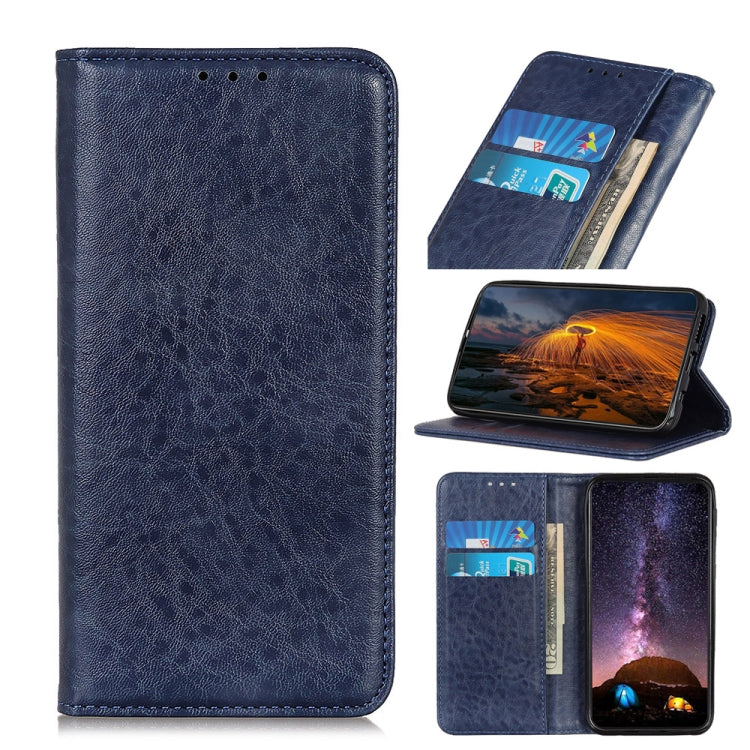 For OPPO Realme X7 Pro Magnetic Crazy Horse Texture Horizontal Flip Leather Case with Holder & Card Slots & Wallet