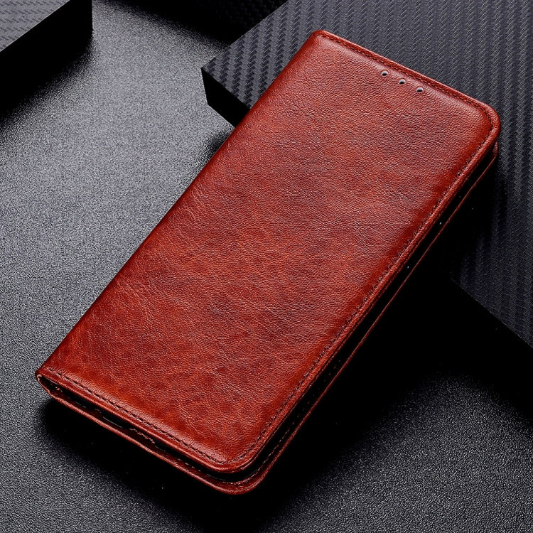 For OPPO Realme X7 Pro Magnetic Crazy Horse Texture Horizontal Flip Leather Case with Holder & Card Slots & Wallet