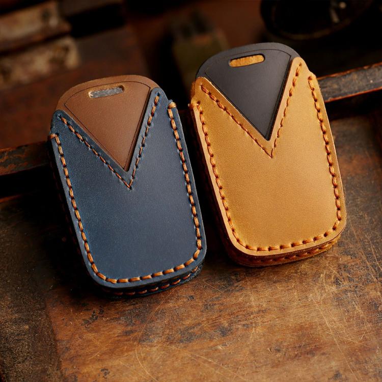 For Lexus RX270 / ES240 / LX570 Hallmo Crazy Horse Cowhide Car Key Protection Cover