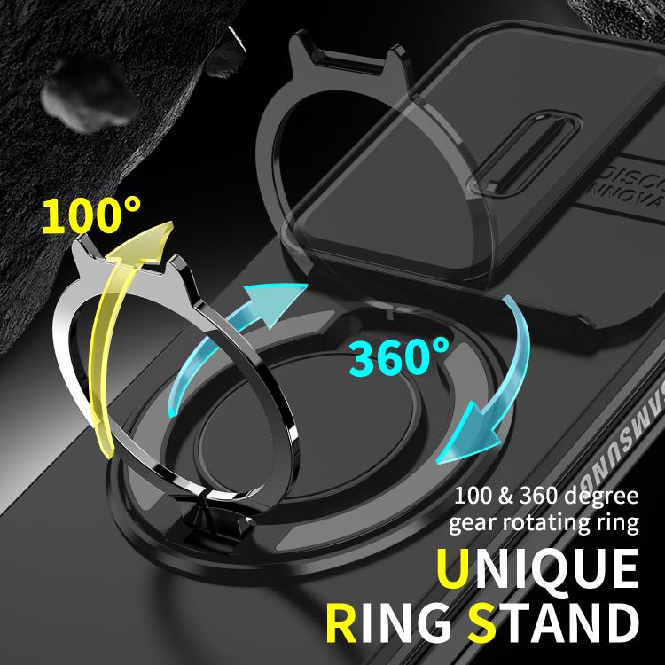 For Samsung Galaxy Z Fold7 5G Sliding Camshield Ring Holder Phone Case