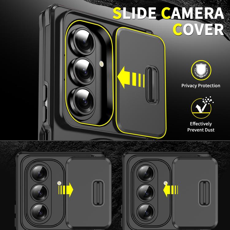 For Samsung Galaxy Z Fold7 5G Sliding Camshield Ring Holder Phone Case