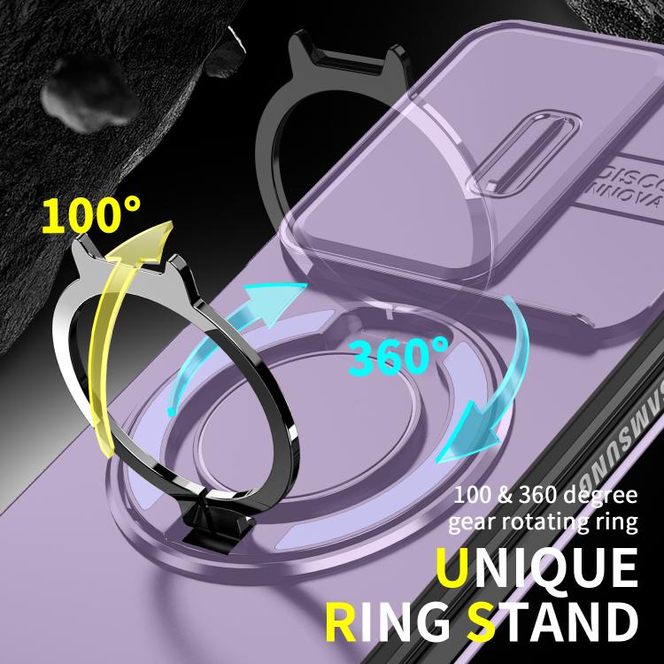 For Samsung Galaxy Z Fold7 5G Sliding Camshield Ring Holder Phone Case