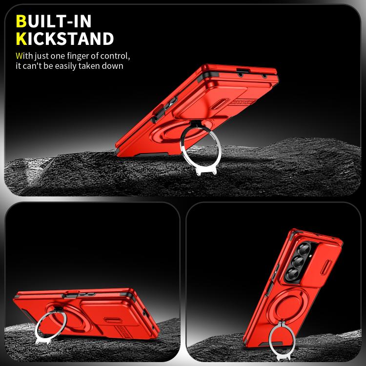 For Samsung Galaxy Z Fold7 5G Sliding Camshield Ring Holder Phone Case