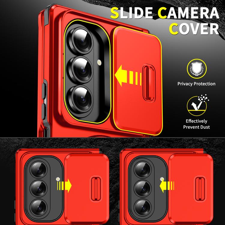 For Samsung Galaxy Z Fold7 5G Sliding Camshield Ring Holder Phone Case