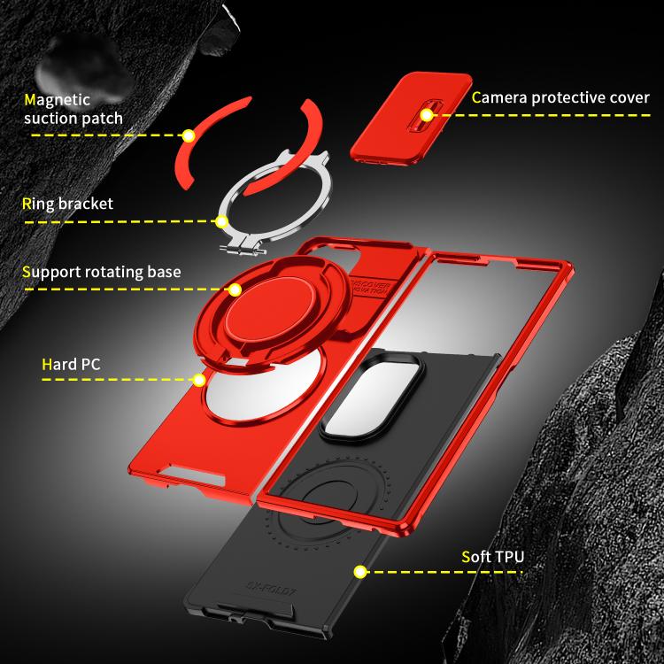 For Samsung Galaxy Z Fold7 5G Sliding Camshield Ring Holder Phone Case