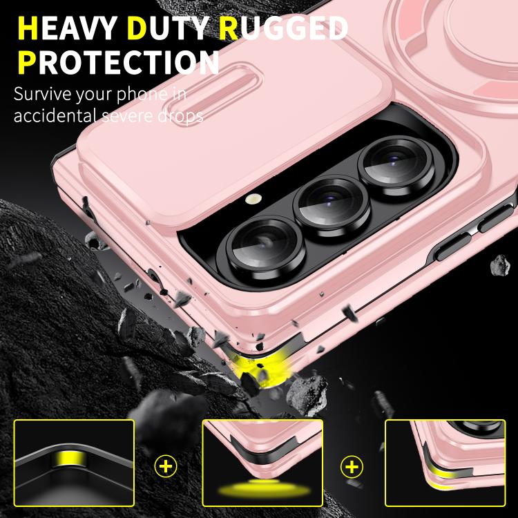 For Samsung Galaxy Z Fold7 5G Sliding Camshield Ring Holder Phone Case