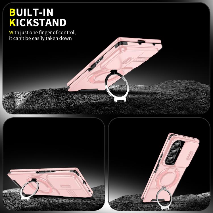 For Samsung Galaxy Z Fold7 5G Sliding Camshield Ring Holder Phone Case