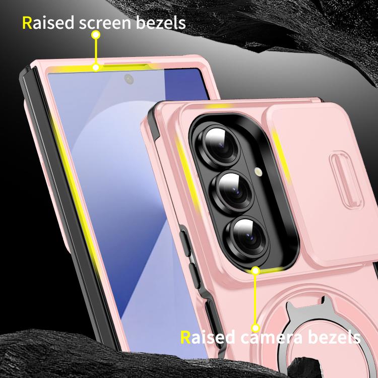 For Samsung Galaxy Z Fold7 5G Sliding Camshield Ring Holder Phone Case