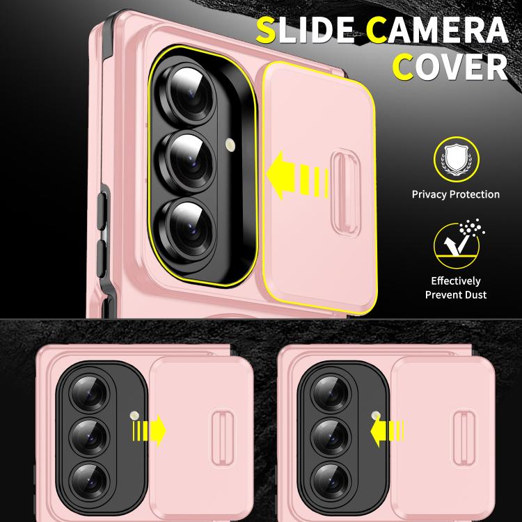 For Samsung Galaxy Z Fold7 5G Sliding Camshield Ring Holder Phone Case