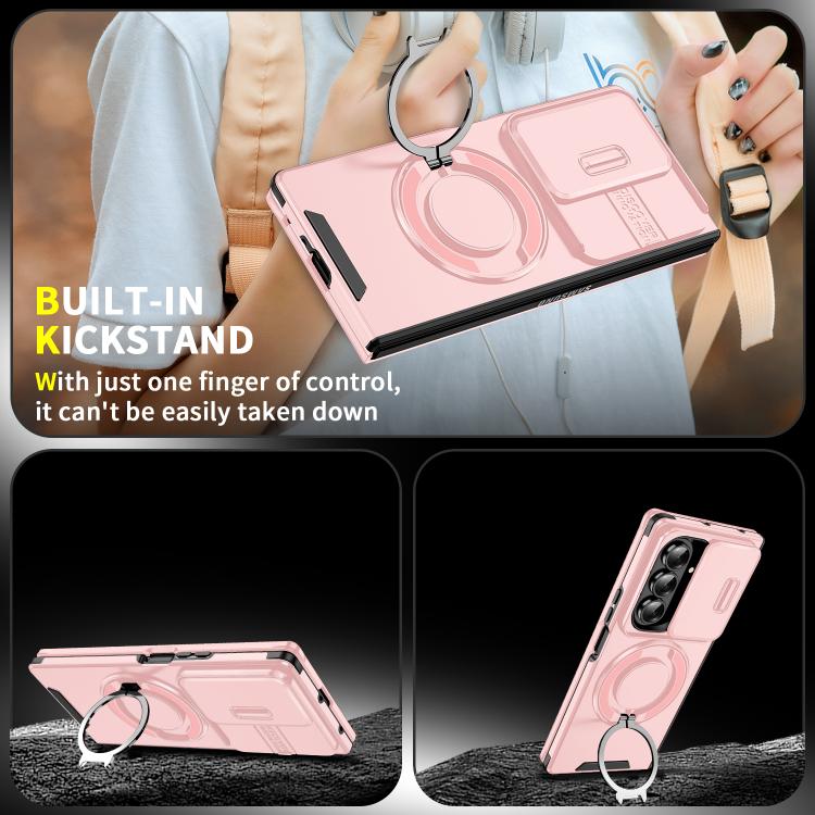 For Samsung Galaxy Z Fold7 5G Sliding Camshield Ring Holder Phone Case