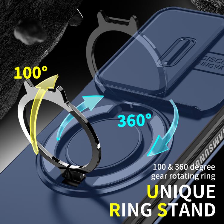 For Samsung Galaxy Z Fold7 5G Sliding Camshield Ring Holder Phone Case