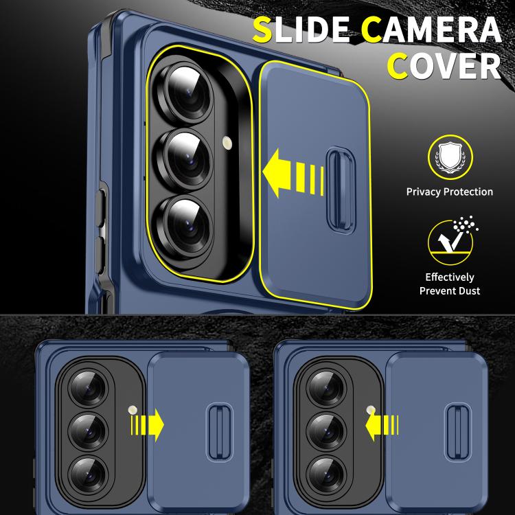 For Samsung Galaxy Z Fold7 5G Sliding Camshield Ring Holder Phone Case