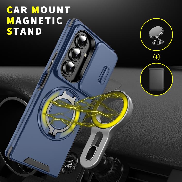 For Samsung Galaxy Z Fold7 5G Sliding Camshield Ring Holder Phone Case