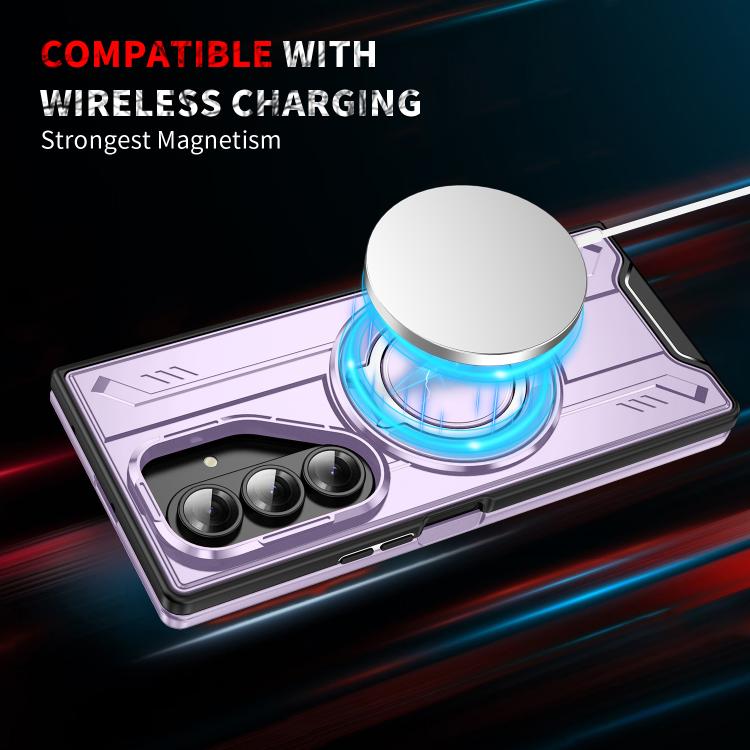 For Samsung Galaxy Z Fold7 5G Rotating Ring Holder Magnetic MagSafe Phone Case