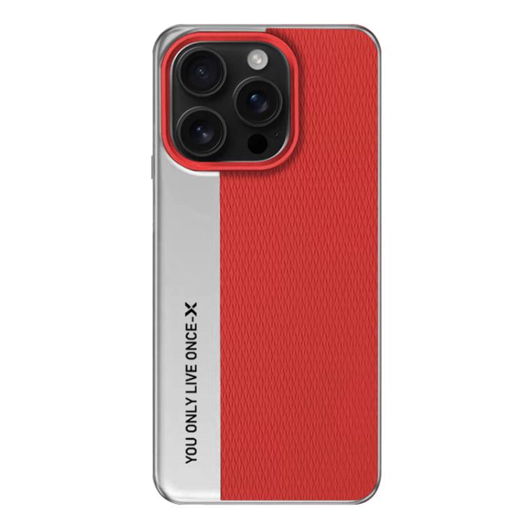 For iPhone 16 Pro Max Camera Design Diamond Texture Leather PC Phone Case