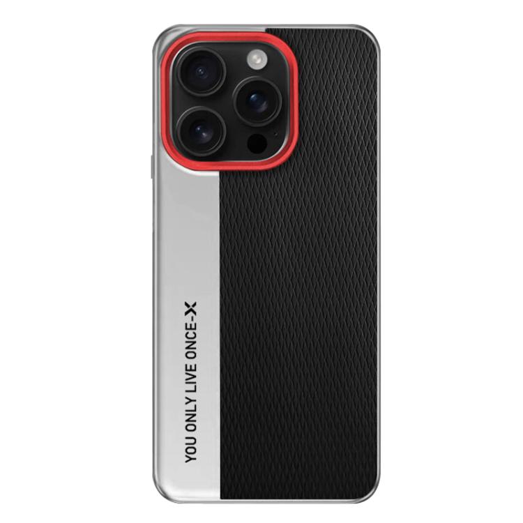 For iPhone 16 Pro Camera Design Diamond Texture Leather PC Phone Case