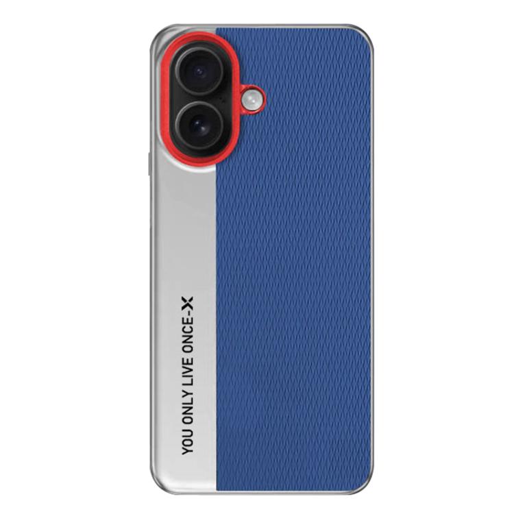 For iPhone 16 Camera Design Diamond Texture Leather PC Phone Case